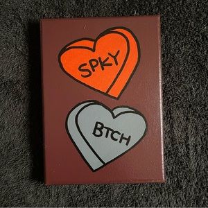 “SPKY BTCH” Candy Heart 5”x7” Acrylic Painting